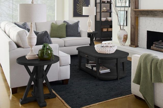 Legacy Classic Today's Traditions Blacksmith Oval Cocktail Table-1