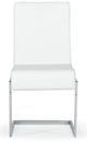 VIG Furniture Modrest Batavia 2-Piece Stainless Steel/White Dining Chair Set-1