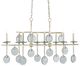 Currey & Company Sethos Silver Granello Rectangular Chandelier-0
