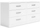 Signature Design by Ashley® Flannia 5-Piece White Full Panel Platform Bed Set-2