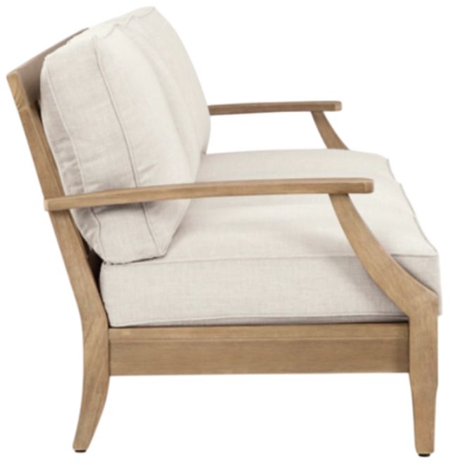Signature Design by Ashley® Carter Hall Beige Fabric/Wooden Outdoor Sofa-2