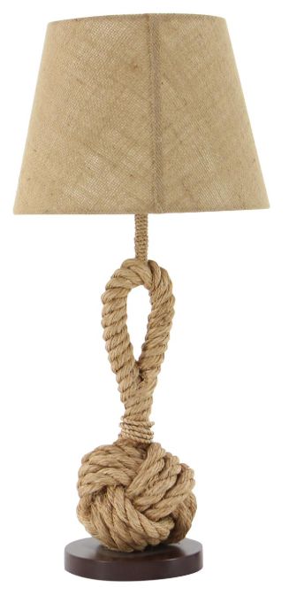 Deco Marche Brown Twisted Rope Table Lamp-1