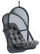 Furniture of America® Breeze Dark Gray Fabric/Metal Outdoor Swing Chair-0
