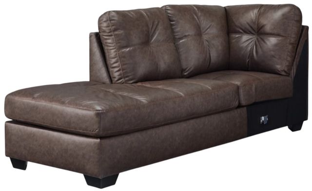 Benchcraft® Barlin Mills 2-Piece Umber Left-Arm Facing Sectional and Chaise-3