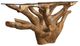 Modus Furniture One Glass Top Console Table with Natural Base-0