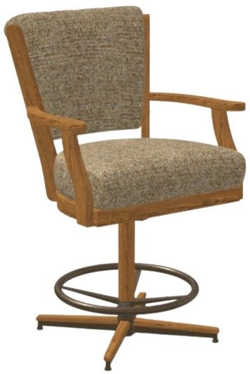 Chromcraft Customizable Cameron Swivel Tilt Counter Height Dining Stool-0