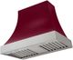 AGA Cascade 36" Cranberry Wall Mounted Range Hood with Brushed Nickel Trim-0