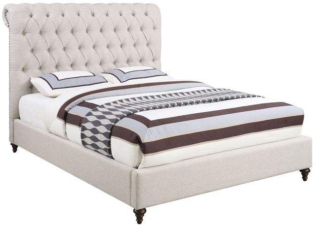 Coaster® Devon Beige Full Upholstered Bed-0