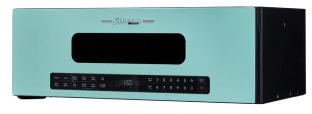 Unique Appliances Classic Retro 30" 1.2 Cu. Ft. Ocean Mist Turquoise Over the Range Microwave-0