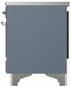 Ilve® Majestic III 40" Blue Gray Pro Style Induction Range with Triple Glass Door and Chrome Trim-3