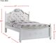 Elements International Alana White Lacquer Full Youth Platform Bed with Storage Trundle-4