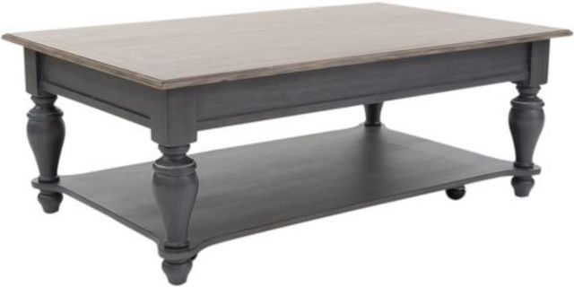 Liberty Furniture Ocean Isle 3-Piece Slate/Weathered Pine Table Set-1