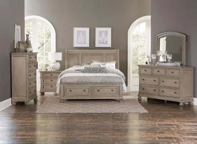 Homelegance® Bethel Wire Brushed Gray Nightstand-1