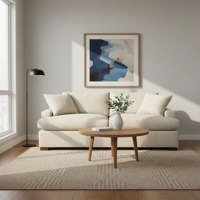 LH Home Seating Cup Qs Martha Sand Queen Sofa Bed-2