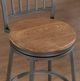American Woodcrafters Filmore Golden Oak/Slate Grey 25" Barstool-4
