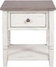 Sunny Designs™ Pasadena Buck Skin End Table with Marble White-2