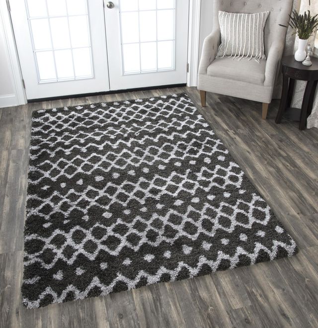 Rizzy Home Adana Charcoal 7'10" x 10'6" Rug-4