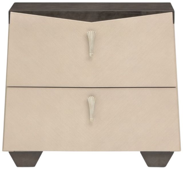 Michael Amini® Fantosini Silver Leaf Nightstand-1