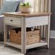 Liberty Furniture Farmhouse Reimagined Chestnut End Table with Antique White Base-1