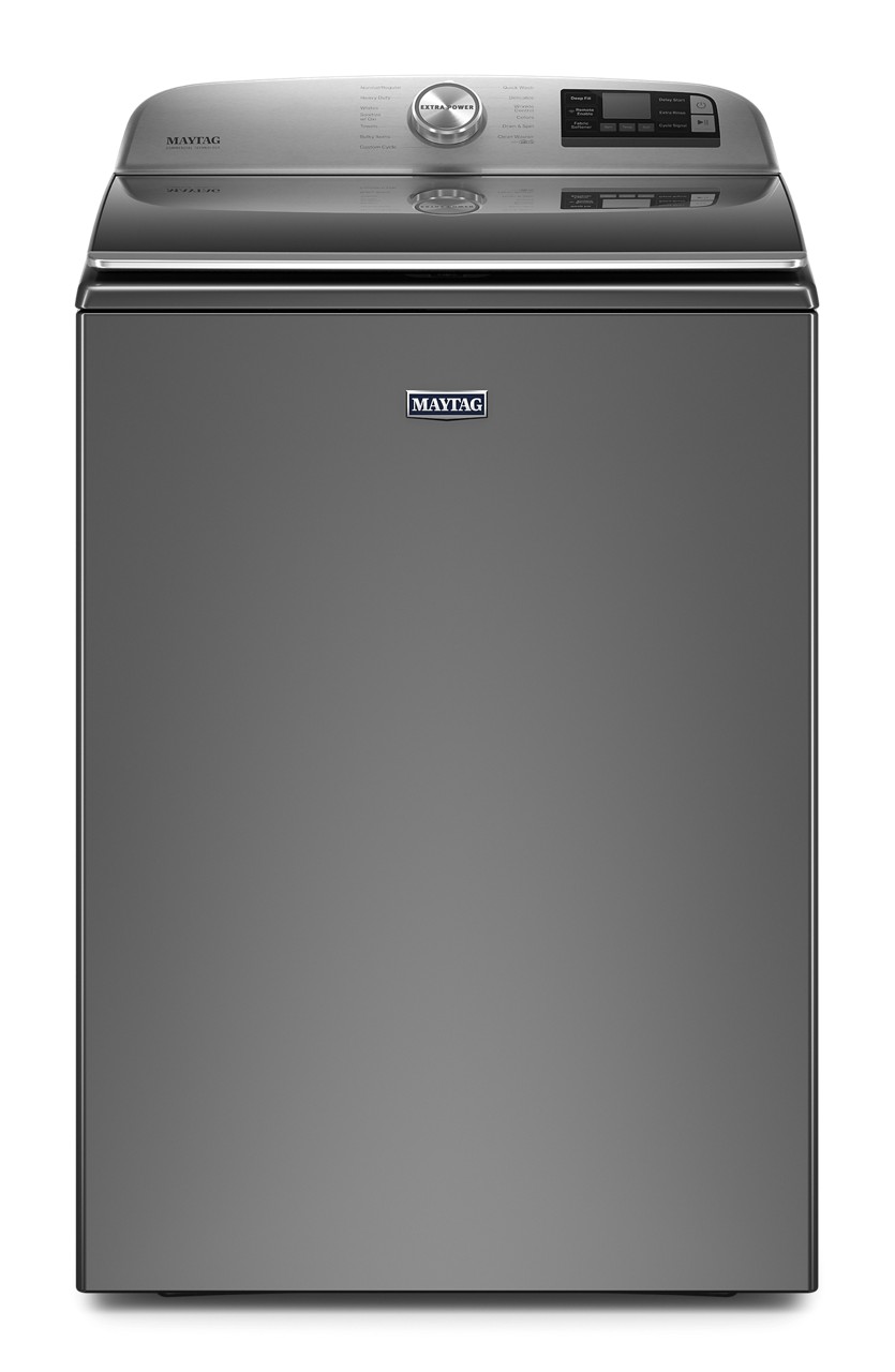 Maytag® 5.3 Cu. Ft. Metallic Slate Top Load Washer NO AGITATOR 