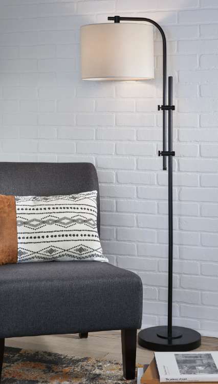 Signature Design by Ashley® Baronvale Black Floor Lamp-1