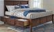 A-America® Westlake Cherry Brown California King Panel Storage Bed-3