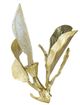 A & B Home Gold/White Leaves Table Lamp-5