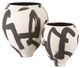 Currey & Company Kenzo Black/White Large Vase-3