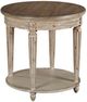 American Drew® Southbury Fossil Round End Table with Parchment Base-0
