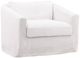Dovetail Furniture Violeta White Slipcovered Sofa Chair-0