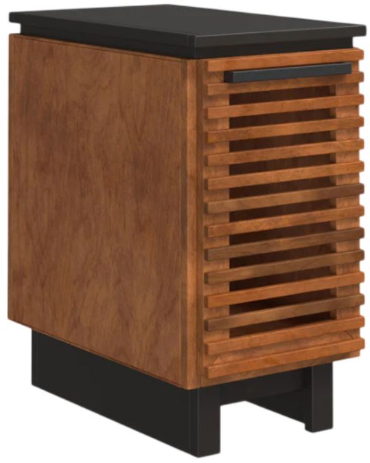 Legends Home Graceland Bourbon Chairside Table with Matter Black Base-0