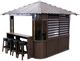 Great Lakes Spas Fraser Coffee Resin Outdoor Wrap Gazebo-1