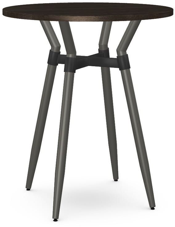 Amisco Customizable Link Solid Birch 42" Round Bar Table-0