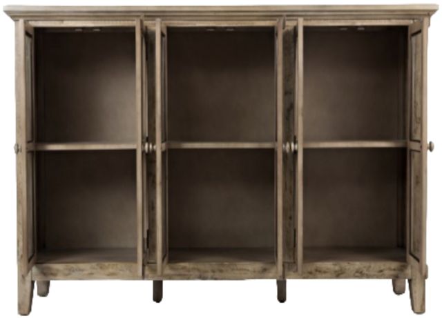 Jofran Inc. Rustic Shores Watch Hill Brown Gray 6-Door Accent Cabinet-1