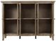 Jofran Inc. Rustic Shores Watch Hill Brown Gray 6-Door Accent Cabinet-1