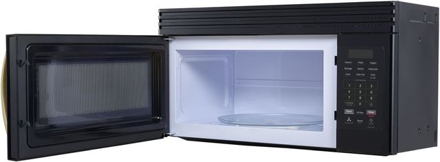 FORNO® Scalo Series Espresso 1.6 Cu. Ft. Fingerprint Resistant Black Over The Range Microwave -3