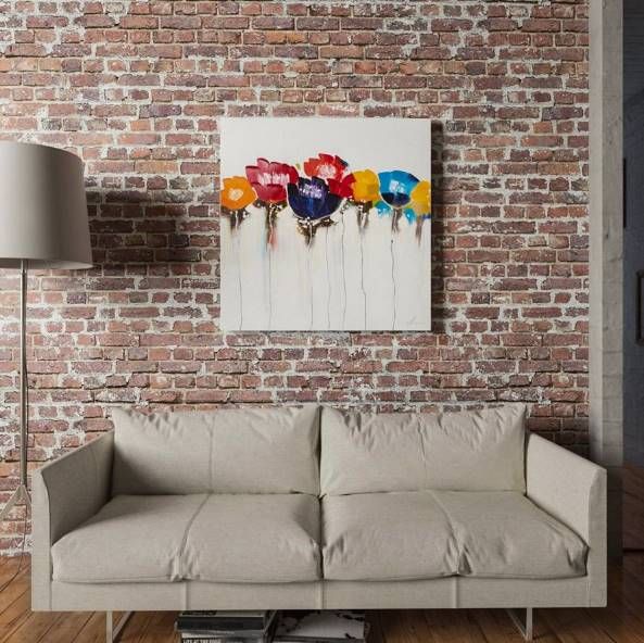 YHD Jeweled Poppies I Wall Art-1