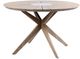 Armen Living Oasis and Island Outdoor 5 Piece Light Eucalyptus Dining Set-1