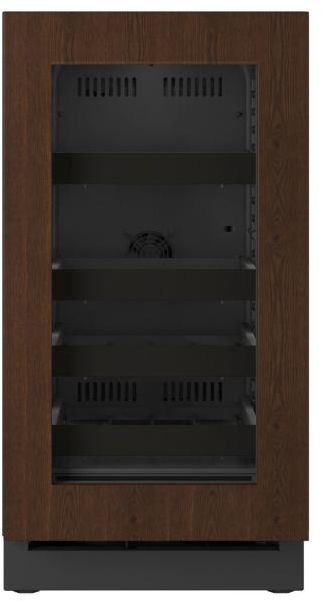 U-Line® Seamless Collection 18" 3.5 Cu. Ft. Panel Ready Beverage Center with Glass Door-0