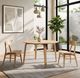 Winners Only® Uptown Natural Oak Round Dining Table-1