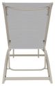 Telescope Casual Kendall Abalone/Desert Aluminum/Fabric Outdoor Sling Stacking Armless Lay-Flat Chaise-3