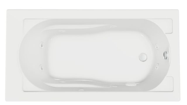 KOHLER® Devonshire® White 60" x 32" Drop-In Whirlpool Bath-2