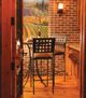 Homecrest™ Outdoor Living Customizable Manhattan Fabric/Steel Outdoor Padded Seat Armless Bar Stool-1