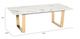 Zuo® Modern Atlas White Coffee Table with Gold Base -4
