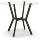 Amisco Customizable Norcross 36" Round Glass Top Counter Height Table with a 42" Diameter Tabletop-0