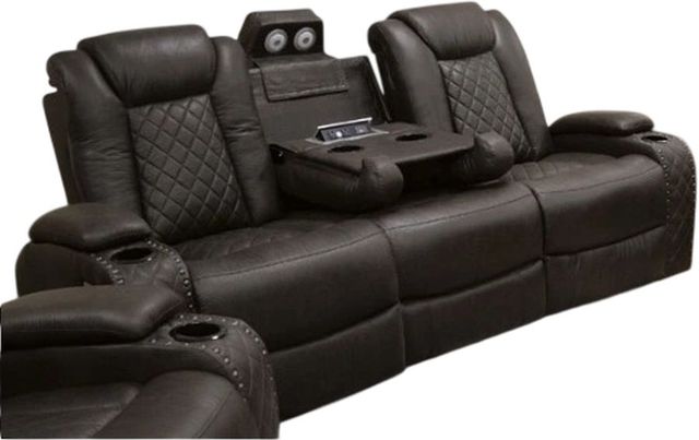 American Wholesale Furniture Omega Brown Power Reclining Sofa-0