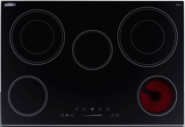 Summit® 30" Black Electric Cooktop-1