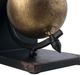 A & B Home Black/Gold Sphere Bookends-4