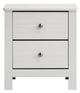 Elements International Catalina White Nightstand-0