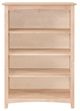 Archbold Furniture Customizable Alder 36" x 48" Bookcase-1